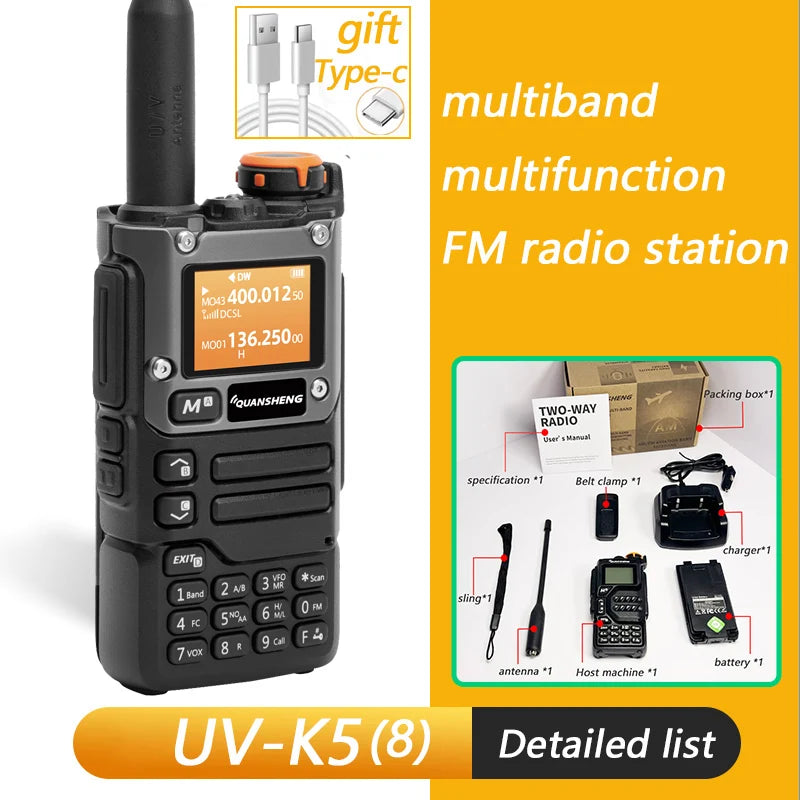 Quansheng UV K5 (8) Walkie Talkie Portable Am