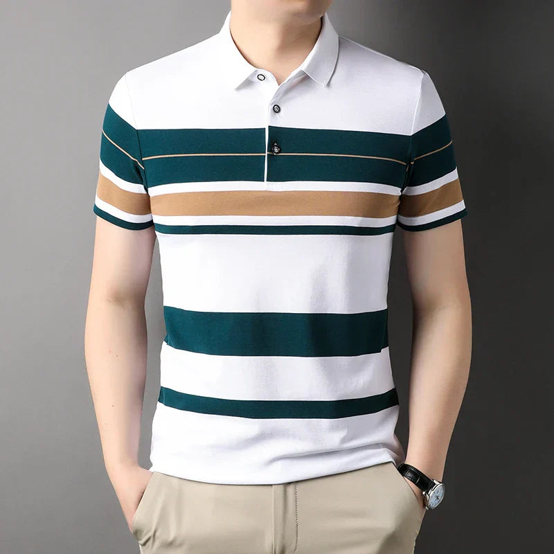 Summer Men's Polo Shirts With Short Sleeve Business