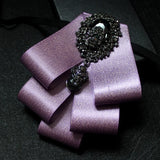 Men's Bow Tie Rhinestone Ribbon British Business Banquet
