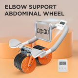 Ab Roller Wheel Automatic Rebound With Elbow Support