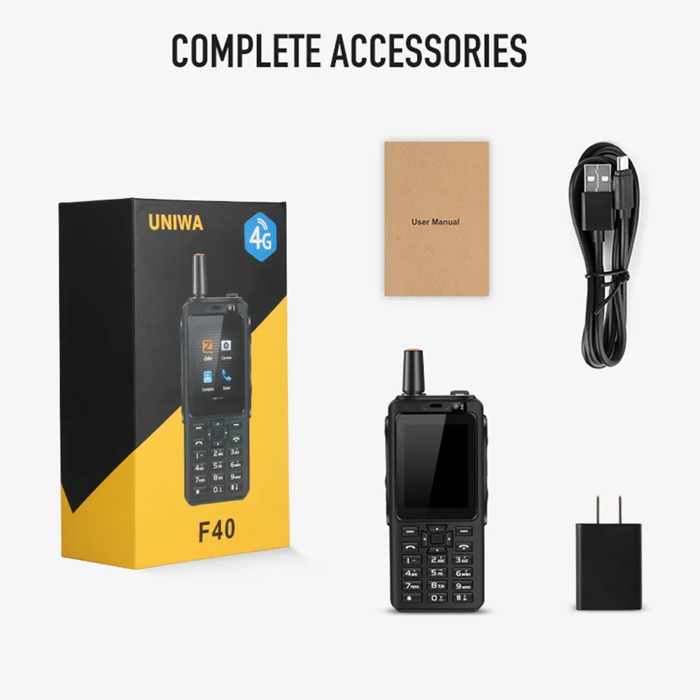 UNIWA F40 IP65 Rugged Waterproof Mobile Phone Walkie