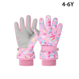 Children Winter Ski Gloves Waterproof Thicken Mittens Snow