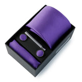 Top Quality Classic Business Ties Hanky Cufflink Clips