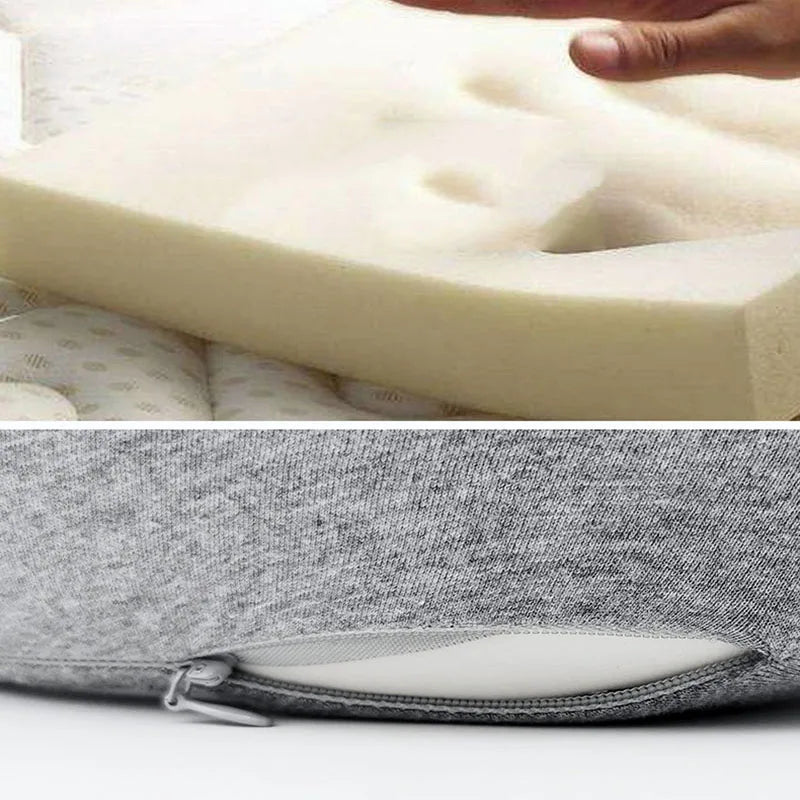 Memory Foam Neck Pillow Cervical Vertebra Travel Portable