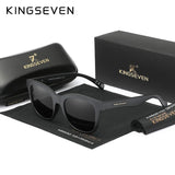 KINGSEVEN New Round Sunglasses Men‘s Outdoor Polarized UV400 Glasses Fashion HD Mirror Lens TR90 Women Luxury Driving Eyewear