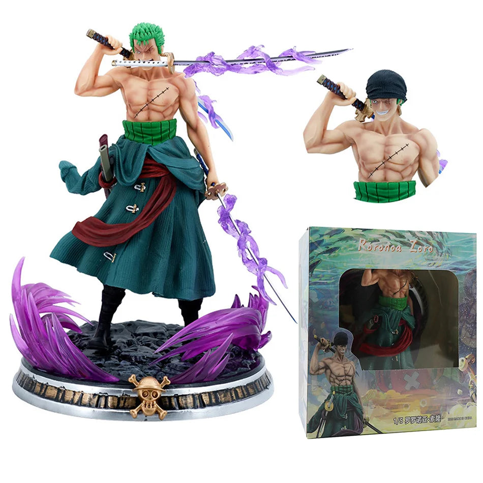 One Piece Figure 21cm Roronoa Zoro Double Headed