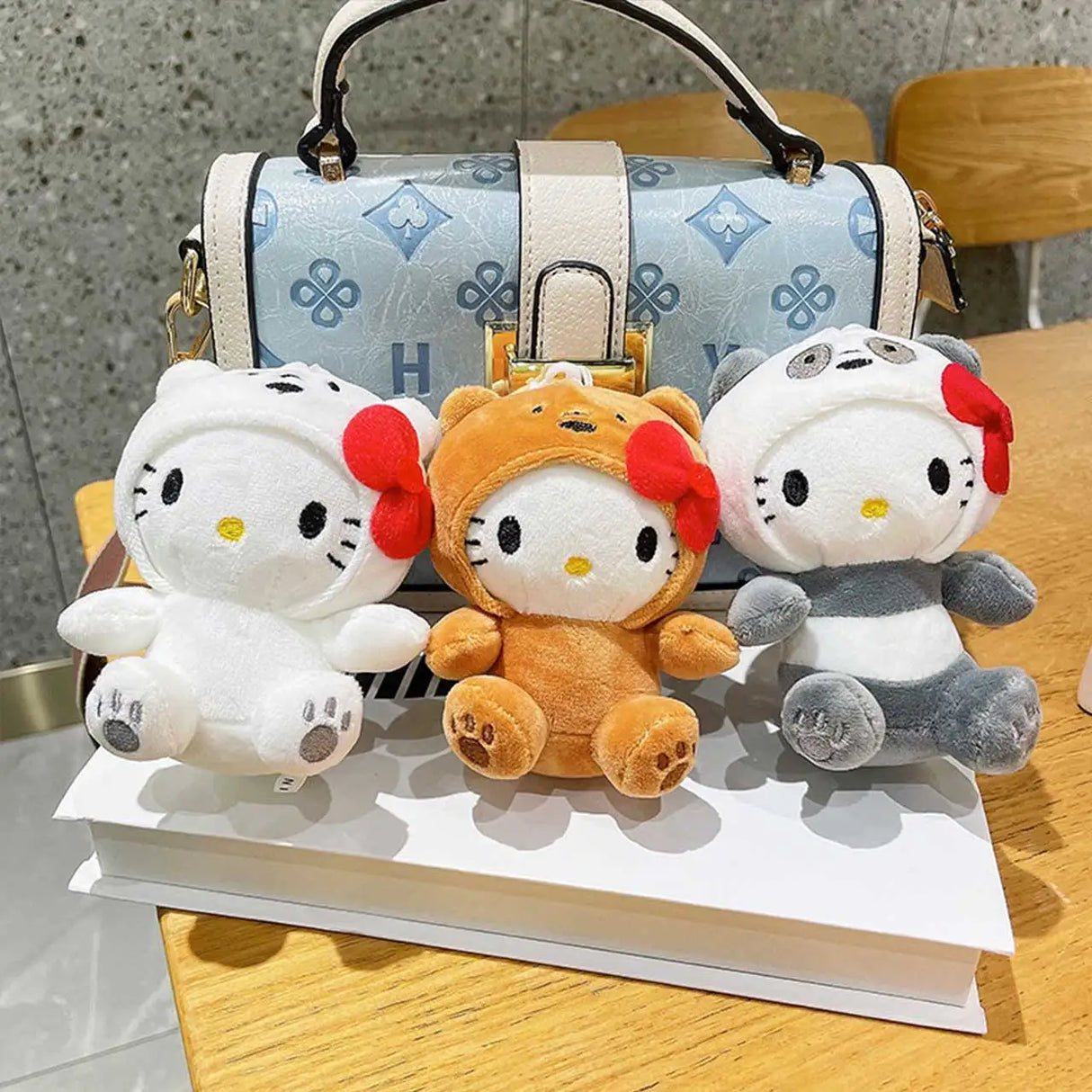 Sanrio Plush Toy Kawaii Hello Kitty Keychain Plushies