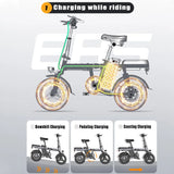 DEEPOWER 400W Mini Adults Electric Bike Bicycle 48V