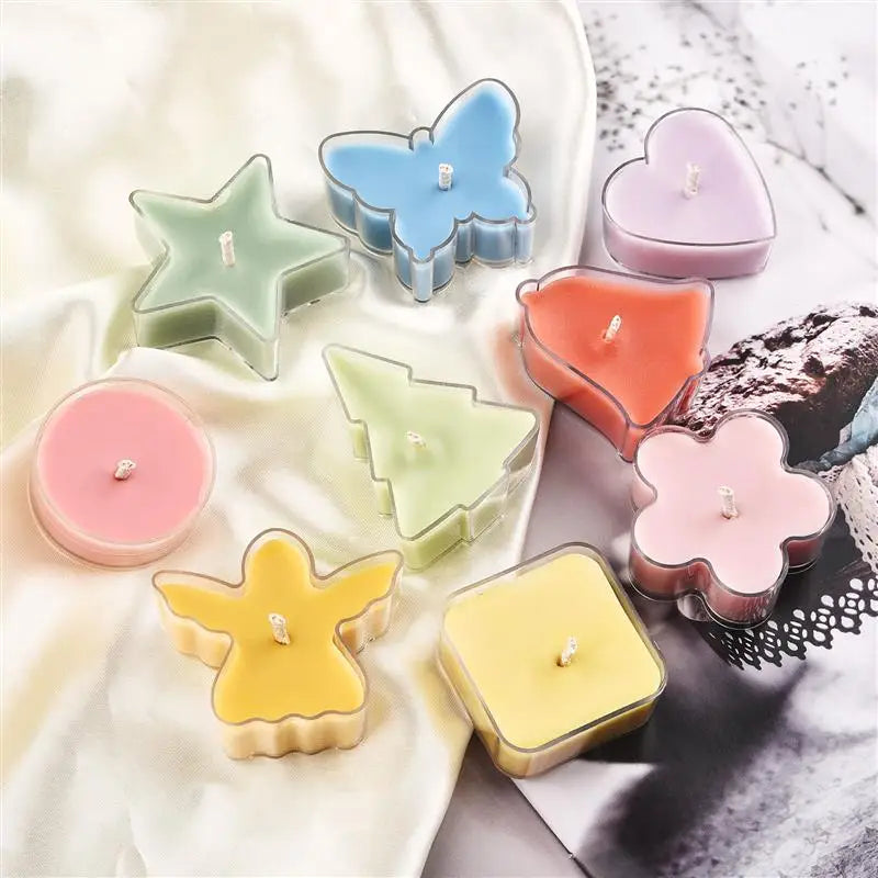 5Pcs Heart Empty Candle Cup Tea Light Cups