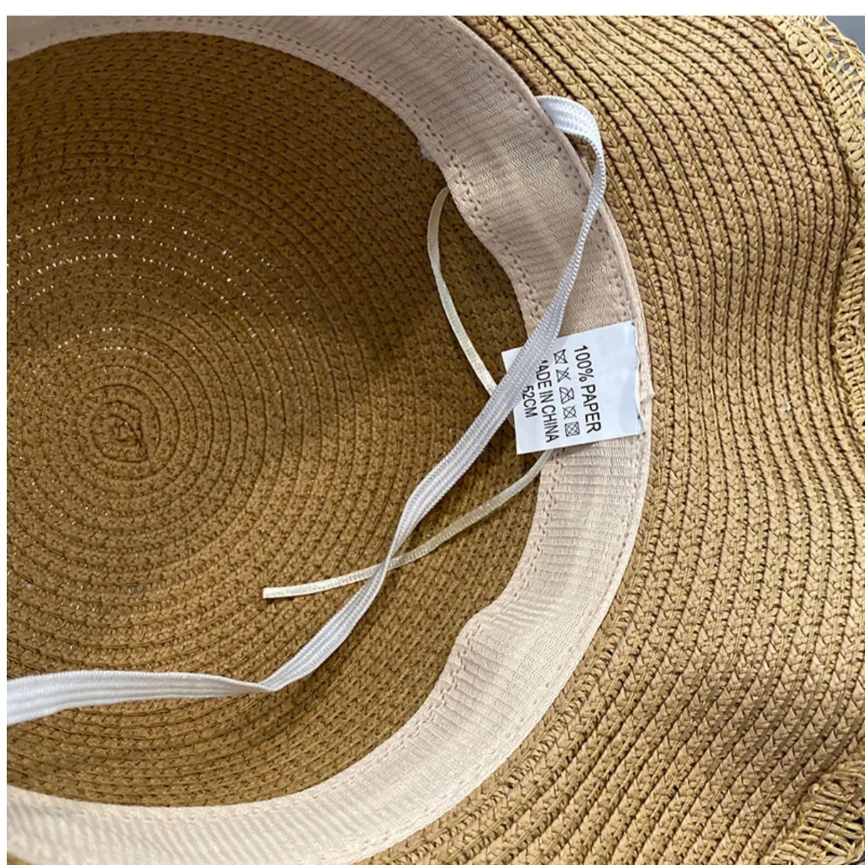 2pcs Set Summer Straw Hat With Bag For