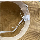 2pcs Set Summer Straw Hat With Bag For