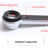 60X Magnifier with UV Light Handheld Illuminated Magnifying
