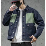 2023 Autumn Motor Denim Jacket Foe Men High