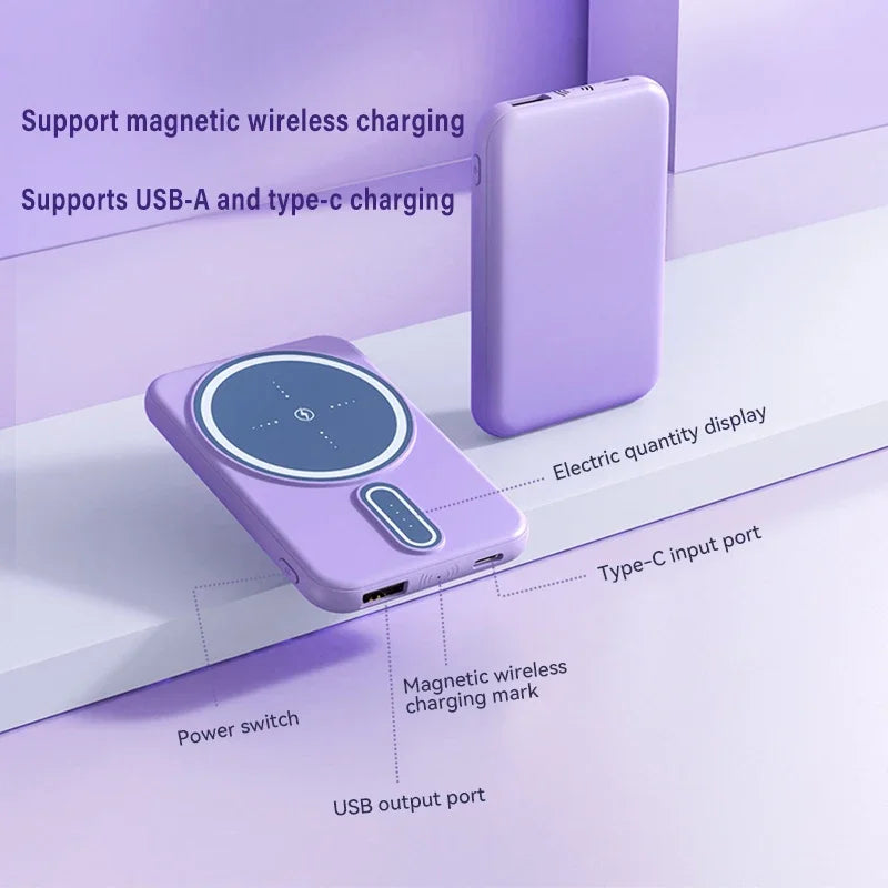 30000mAh Power Bank Magsafe Wireless Fast Charging Thin