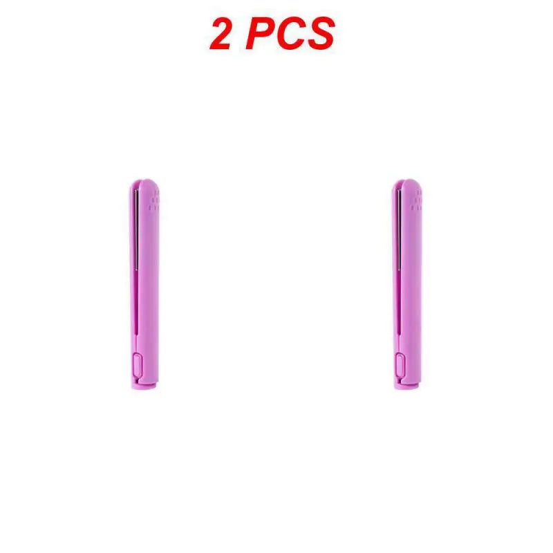 2/4/6PCS Ceramic Straight Hair Curlers Anti-scalding Design Hair