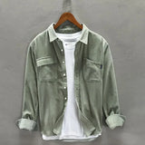 Casual Shirt Jacket Men's Corduroy Spring and Autumn