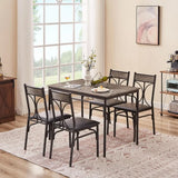 Dinette Table Dining Set for 4 Breakfast Nook