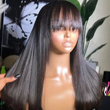 AIMEYA Platinum Blonde Synthetic Lace Front Wig for