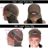 Afro Curly 13x4 Lace Frontal Wig With 4c