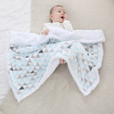 Baby Blanket Warm Fleece Thermal Newborn Soft Stroller