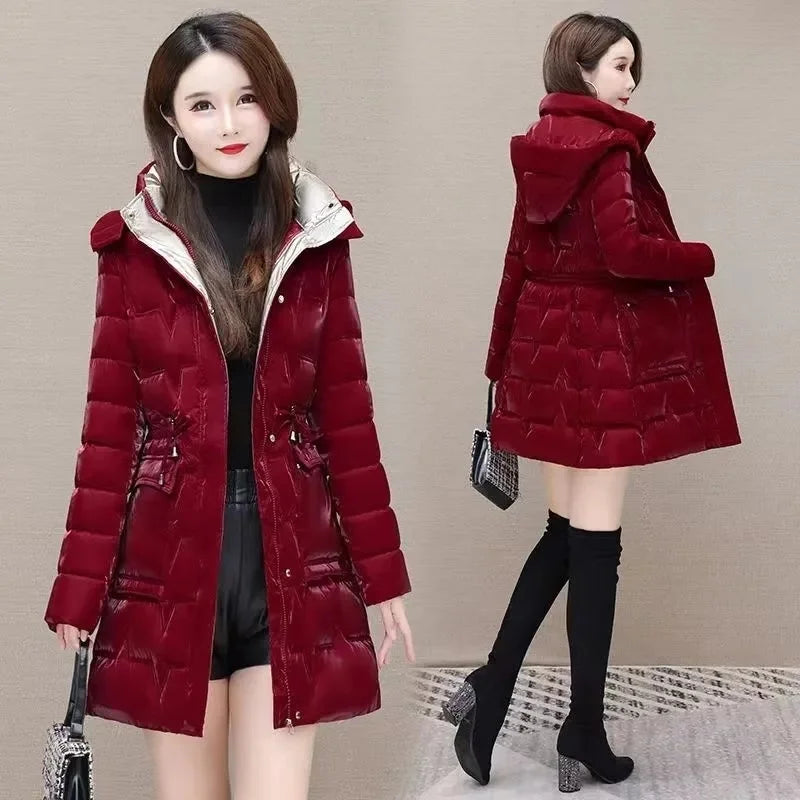New Down Cotton Coat Women 2023 Korean Cotton