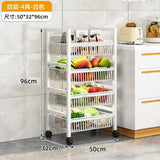 Home Kitchen Trolley Multifunction Oven Microwave Cart Moving