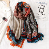 2022 New Design Brand Women Scarf Fashion Print
