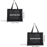 Transparent Nylon Mesh Shopping Bag Large Capacity Shoulder Handbag For Shopping Bags Breathable Beach Travel Storarge Bag