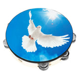 SLADE 10 Inch Professional Tambourine Sheepskin Hand Drums