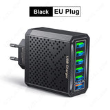 USLION 6 In 1 USB Charger QC3.0 Fast