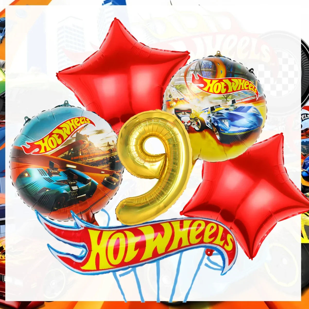 Hot Wheels Birthday Decoration Racing Car Disposable Tableware