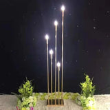 IMUWEN 10 Heads/5 Heads Metal Candelabra Candle Holders