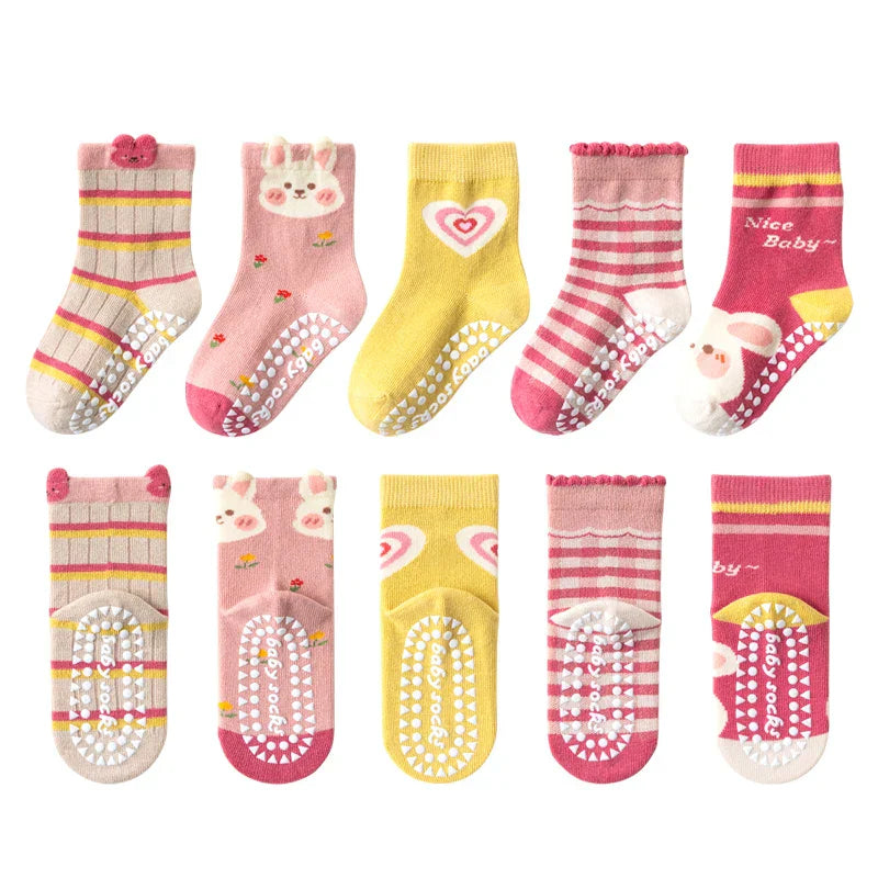 Children's Cotton Non-slip Socks Dispensing Floor Socks Middle