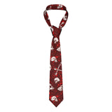 Mens Tie Classic Skinny Haloween Scary Skull Neckties