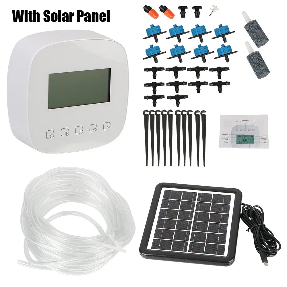 With Solar Panel WiFi Tuya Micro-drip Irrigation Controller