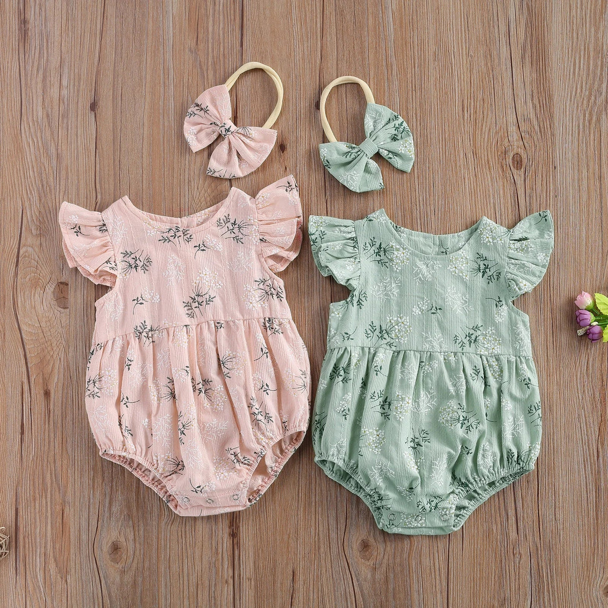 Newborn Baby Girls Rompers Ruffle Cotton Baby Girl