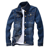 Men Denim Jacket Autumn Winter Men Jeans Jacket