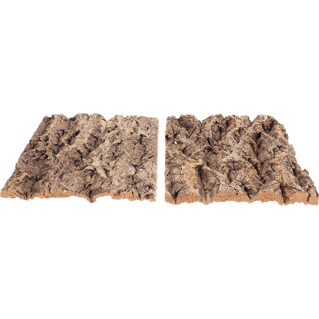 2Pcs Terrarium Tree Bark Decor Turtle Snake Hide