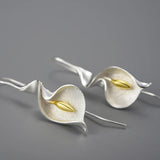 Lotus Fun 18K Gold Long Hanging New Calla