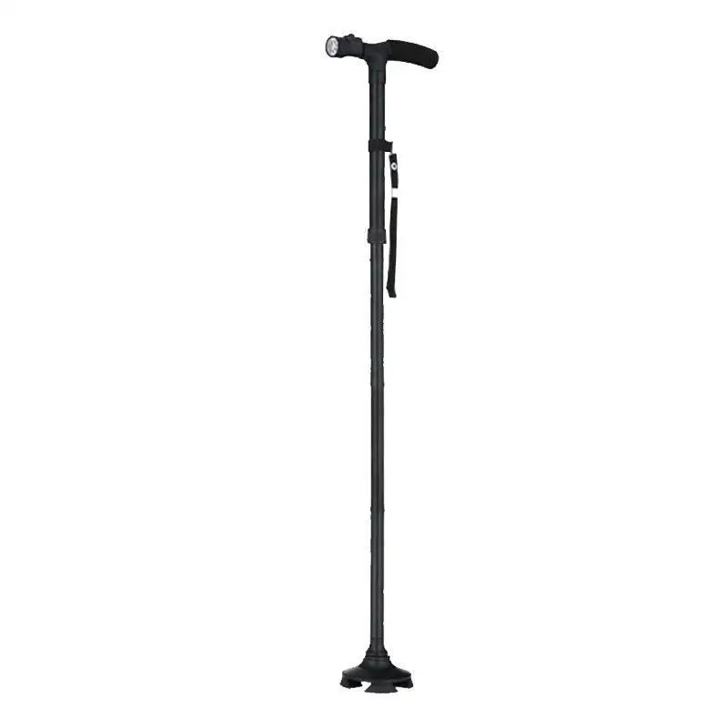 Foldable Telescopic Crutch With LED for Elderly Height