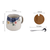 YWDL 380ml Japanese Retro Style Ceramic Coffe Mug
