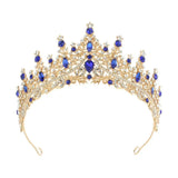 Vintage Queen Crown Durable Gorgeous Baroque Crystal Headbands