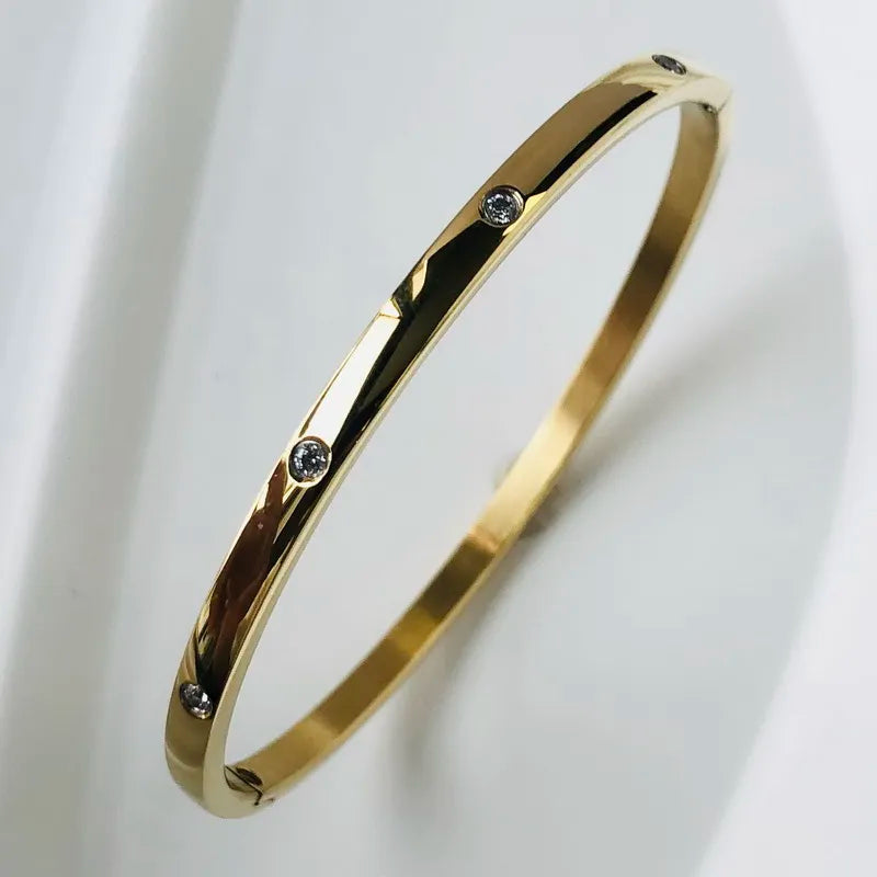 New Design Zircon inlaid Bracelets & Bangles For