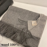 Highquality Australian Wool 100 Solid Color Women's Scarves