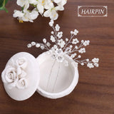 Bride Wedding Hairpins Artificial Pearls Headpieces U Shaped