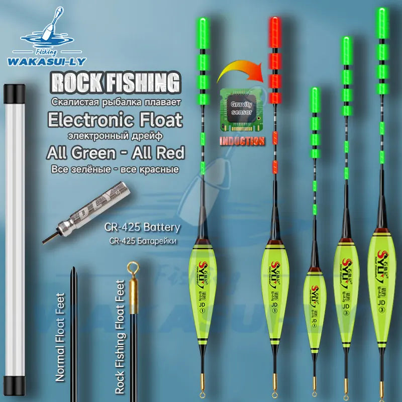 WAKASUILY New Rock Fishing Float Short Electronic Gravity