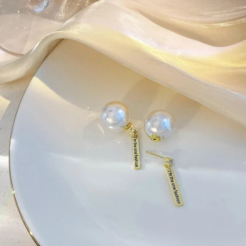 Niche Design Sense French Elegant Pearl Back Hanging