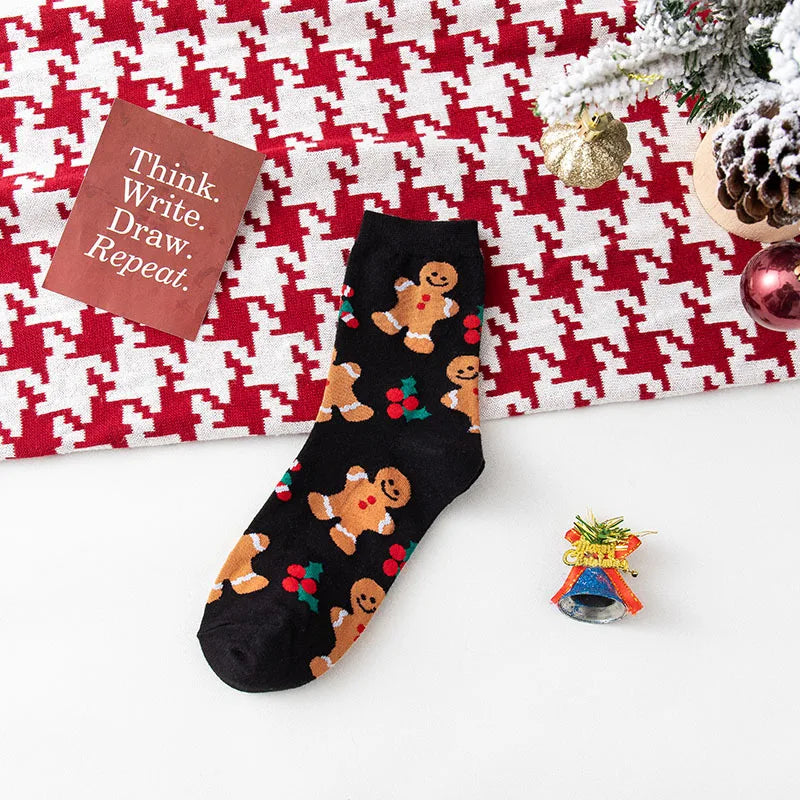 4 Pairs/Lot Children Girls Socks Christmas Socks For