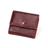 CONTACT'S Genuine Leather Women Wallet Short Bifold Hasp RFID Purse Card Holder Coin Purses Female Bags Slim Wallet Money Clip