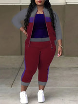 LW Plus Size Two pieces sets Spring casual